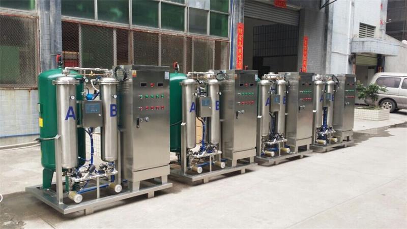 500克氧氣源臭氧發生器牛仔洗滌脫色現場