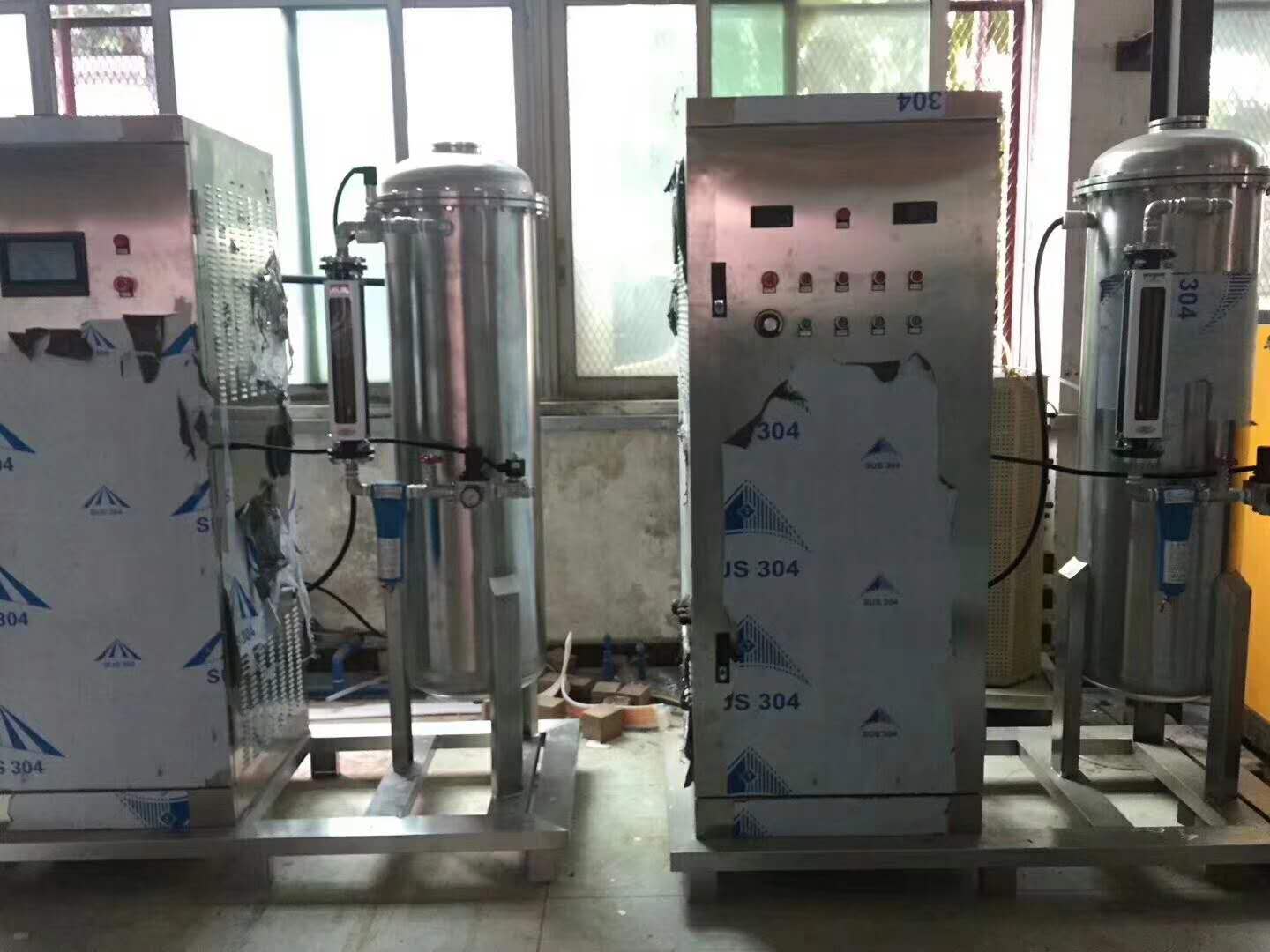 福建福州污水處理2臺公斤級臭氧發生器調試發貨